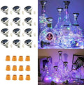 Upgraded 12 Pack Diamond Solar Wine Bottle Lights, 20 LEDs Waterproof Copper Light, Bottle Light Fairy Cork String Lights for Yard Patio Decor, DIY Birthday Gift for Mom Grandma Friend(MultiColor) by YJFWAL
