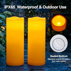 Amagic 12"x5" Large Waterproof Outdoor Flameless Candles with Remote Timer - Image 2