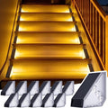 JSOT Solar Step Lights Suitable for Garden Patio Stair Decor Warm White-12P by JSOT