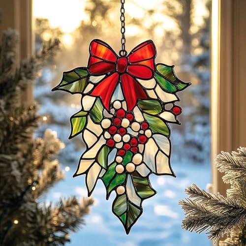 Mistletoe Acrylic Suncatcher by AVAGAN
