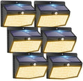 Peasur 6 Pack Solar Motion Sensor Lights Outdoor Waterproof with 3 Modes by Peasur