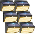 Peasur 6 Pack Solar Motion Sensor Lights Outdoor Waterproof with 3 Modes by Peasur