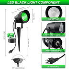 Green Spotlights Outdoor, 14 LED Landscape Lighting with US Plug for Tree - Image 6
