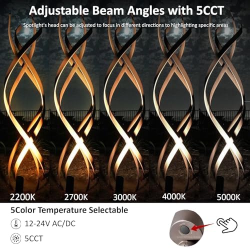 Low Voltage Landscape Spotlights with 5 CCT for Accent Lighting - Image 3