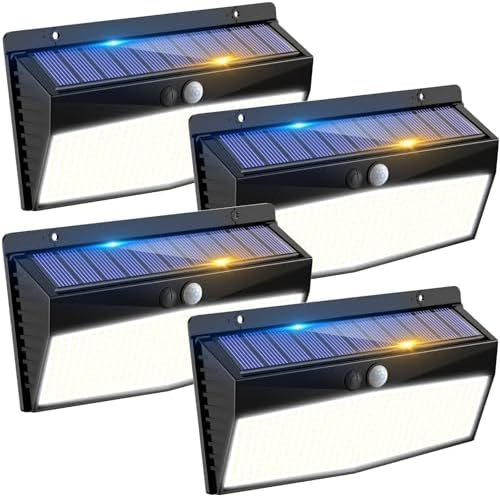 Peasur 368 LED Solar Motion Sensor Lights Outdoor Waterproof with 3 Modes by Peasur
