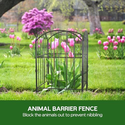 Goovilla Garden Fence, Total 20ft(L) x 24in(H), 19 Pcs, Rustproof Metal - Image 4