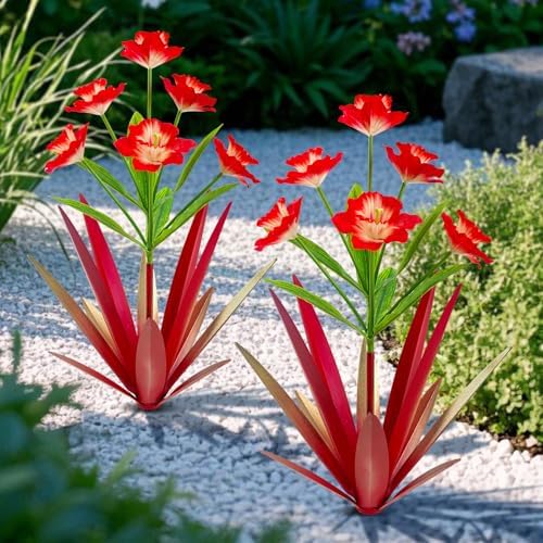 Homight Metal Agave Plant Outdoor Garden Decoration Daffodils Flowers by HomightCentennial