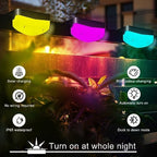 LED Solar Step Lights, 16 Pack Solar Deck Lights Outdoor IP65 Waterproof Pool Side Lighting Decor for Stairs Fence Yard Driveway Pathway Yard Backyard, RGB Color Changing - Image 3