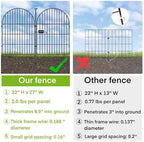 ADAVIN Garden Fence, 32in 16 Panels Dog Fence Outdoor for Yard, 35 Ft - Image 4