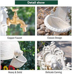 Sungmor Cast Iron Wall Mounted Garden Sink, Washing Basin with Faucet - Image 6
