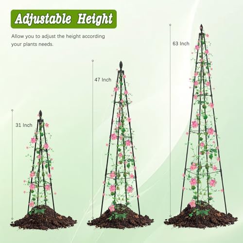 AlisisFores Garden Trellis, 63 inch Tall, 2 PCS - Image 2