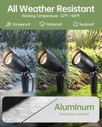LITFIT 4Pack Low Voltage Landscape Spotlight,12v Outdoor Uplight Waterproof - Image 3