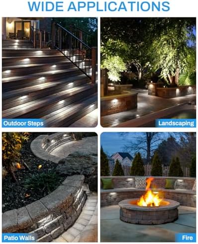 HIBOITEC Hardscape Lighting Low Voltage 7 Inch Retaining Wall Lights 6Pack - Image 6