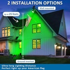 T-SUNUS Green Solar Landscape Spotlights 2 Pack IP65 Waterproof Garden Tree - Image 4