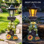 Solar Frog Garden Decor,Frog Solar Lights Outdoor Garden Statue - Image 4