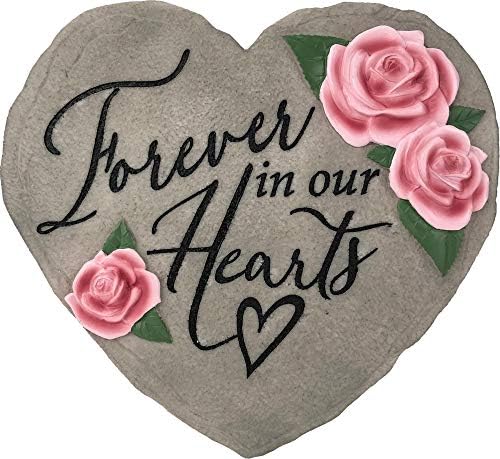 Spoontiques 13221 Forever in Our Hearts Stepping Stone, Pink - Image 4