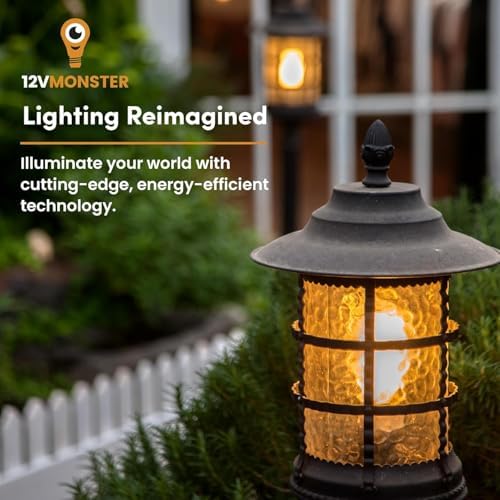 6 Pack - G4 JC 2 Pin Fire Effect Capsule 12 Volt Light Bulb l 12V 1300K Flaming Lamp For Low Voltage Power Supply Landscape Marine Solar Off Grid Decoration Lighting Track Xenon Halogen Replacement - Image 6