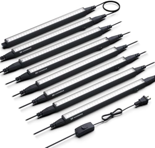 Maygrove Grow Lights for Indoor Plants, Sunlike Full Spectrum 5000K 1FT LED Growing Lamp 56W (8 x 7W), T5 Grow Light Strip for Seed Starting, Vegetables, Linkable, Black, 8-Pack by MAYGROVE