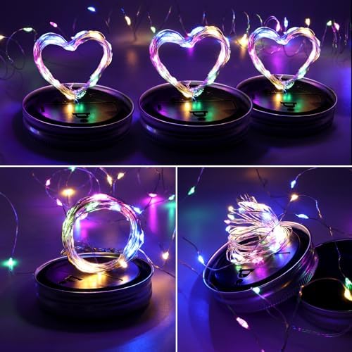 Mason Jar Solar Lights for Outside, 12 Pack 30 LED Fairy Lights(NO Jars) - Image 5