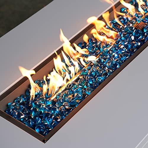 Onlyfire 10 lbs Fire Glass Diamonds 1 Inch, Reflective Fire Pit Glass Rocks - Image 5
