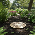 Plaque Solid Brass Compass Rose Wall Antique Nautical Navigation Decor with Engraved N S E W Directions | Vintage Rustic Maritime Wall Art for Home, Office, Patio & Outdoor Gift (5"x5"Inches) - Image 3