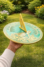 Vintage Style Brass Bird Garden Sundial, 10 Inch Outdoor Accent Home Decor Or Garden Present Idea - Handmade Gifts for Him, Her Parents - Image 3