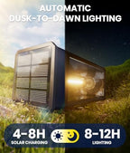 NEWMESSI Solar Path Lights, 8 Pack, 3 Heights, Warm White, IP65 - Image 6