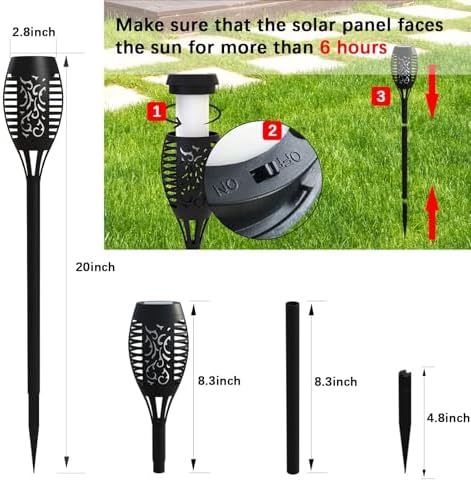 Purple Halloween Solar Lights Outdoor with Flickering Flame, 16 Pack - Image 6