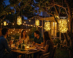 Outdoor Hanging Lanterns Solar Powered Mason Jar Lights with 30 LEDs Led String Lights for Wedding Garden Patio (Jars & Hangers Included) (6-Pack) - Image 5