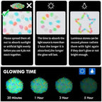 Decorative Rocks 500pcs Luminous Stones Glow in The Dark Rocks Outdoor Decorative Stones Garden Pebbles Glowing Rocks DIY(Color5) - Image 7