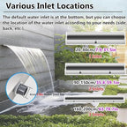 40" Stainless Steel Waterfall Feature - Wall-Mounted Spillway Nozzle for Ponds, Outdoor Garden Fountain, Durable Water Spray Decor, Stylish Landscape Waterfall - Image 6