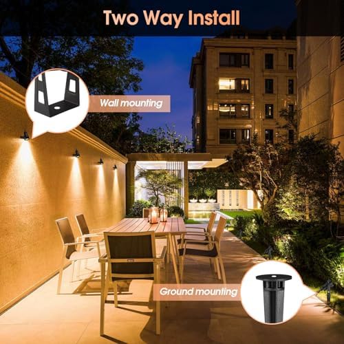 Low Voltage Landscape Lights 6 Pack, 69ft Cable Spotlight Outdoor with 12V Transformer, IP65 Waterproof Plug in Spot Lights 2700K Warm White for Yard, Plant, Lawn, Tree, Flags, Garden - Image 5