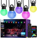APPECK Smart Outdoor String Lights 50ft, RGBW Patio Light with 25 LED Bulbs by APPECK