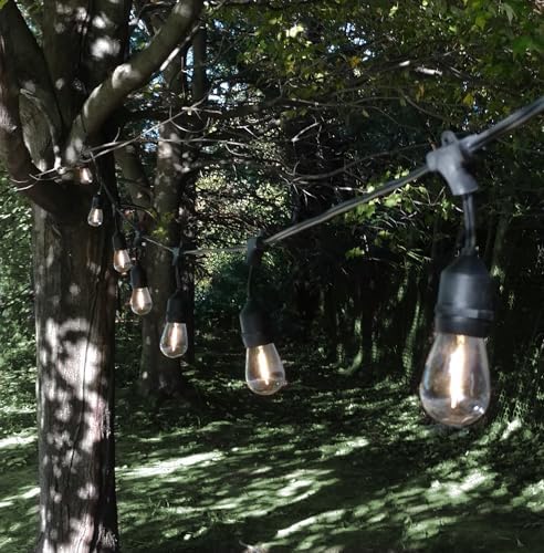 E26 Commercial Suspender Light String with S14 LED Light Bulbs, 100 Foot - Image 3