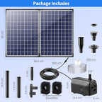 Biling 35W Solar Pond Pump 450GPH Dry-Run Protection Quiet Pump For Garden - Image 2