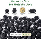 GreatBuddy Black Pebbles for Landscaping, 15 lbs, 1-2 Inch - Image 2