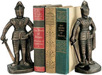 Design Toscano SP14917 Medieval Knight Iron Bookends, bronze - Image 3