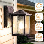 MATAMEYE Outdoor Wall Light Fixture, Exterior Waterproof Porch Lighting - Image 3