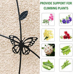 4 Pack Metal Garden Trellis 71" Tall Outdoor Climbing Plant Support for Roses, Flowers, Rustproof Durable Black Galvanized Tube, Lawn Garden Fence Decor Screen (4pcs, 71" H) - Image 4