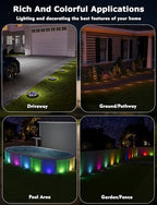 Color Changing Solar Ground Lights with Remote, IP67 Waterproof, 12Pack - Image 6