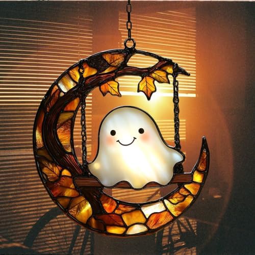 Cute Boho Ghost Acrylic Suncatcher - Image 7