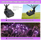 Solar Firefly Lights Outdoor Purple Halloween Garden Decor 4 Pack - Image 5