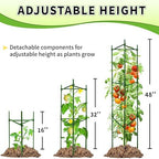 TCBWFY 6-Pack 48-Inch Adjustable Tomato Cages, Heavy-Duty Metal Plant Support Trellis for Garden and Pots, DIY Tomato Stakes, Height Adjustable 16 to 288 Inches - Image 4