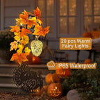 Thanksgiving Decorations Outdoor,Metal Turkey Solar Lights Garden Stakes - Image 5
