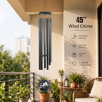 45" Memorial Large Wind Chimes Outdoor Deep Tone with 6 Heavy Tubes - Image 5