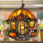 Pumpkin House Acrylic Suncatcher - Image 4