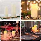 Flameless Battery Operated Led Candles10-Key Remote 24Hours Timer Set of 9 - Image 4