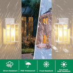 WIHTU Outdoor Front Porch Light Wall Mount, Exterior Lighting Fixture 1Pack - Image 3