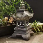 Front Porch Decor Pagoda Garden Statue Sculpture Solar Lantern Zen Decoration for Landscape Esculturas Decorativas Modernas(A1) - Image 7