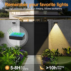 ZCXLIGHT Solar Fence Lights,Fence Lights Solar Powered Waterproof IP65 Multicolor Led 12 Fixed Colors ＆RGB Color Changing for Pool, Deck, Patio, Porch, Stairs, Holiday-12pack - Image 4